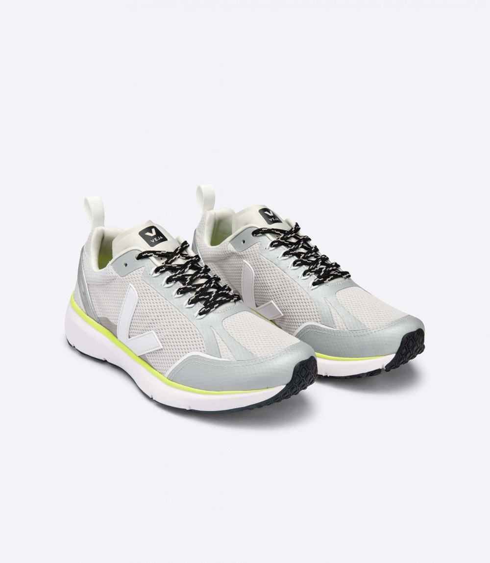 Veja Trainers Mens Grey/Silver - Condor 2 Alveomesh - ZJVP-95183